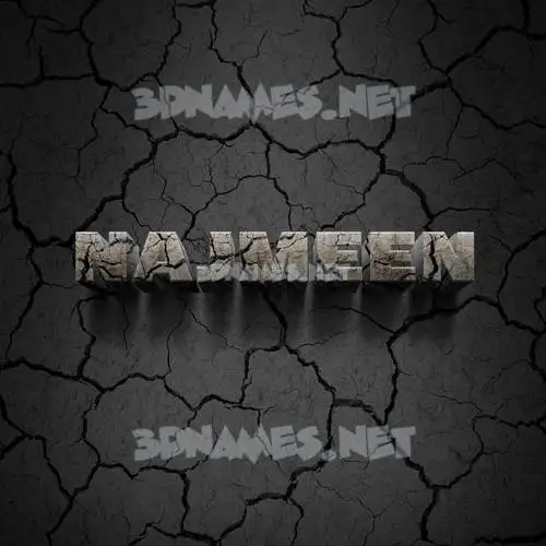 najmeen in Cracked Stone style - 3D name wallpaper najmeen in Cracked Stone style - 3D name wallpaper