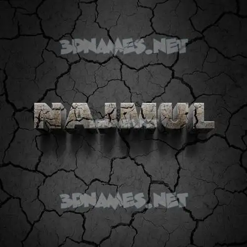 najmul in Cracked Stone style - 3D name wallpaper najmul in Cracked Stone style - 3D name wallpaper