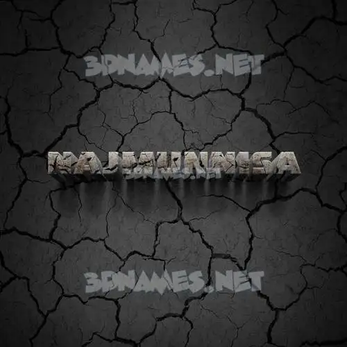 najmunnisa in Cracked Stone style - 3D name wallpaper najmunnisa in Cracked Stone style - 3D name wallpaper