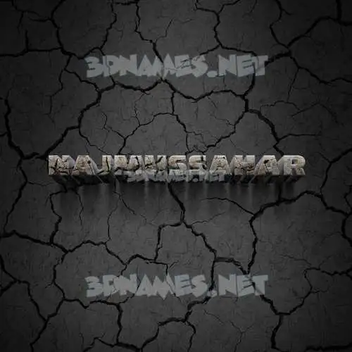 najmussahar in Cracked Stone style - 3D name wallpaper najmussahar in Cracked Stone style - 3D name wallpaper