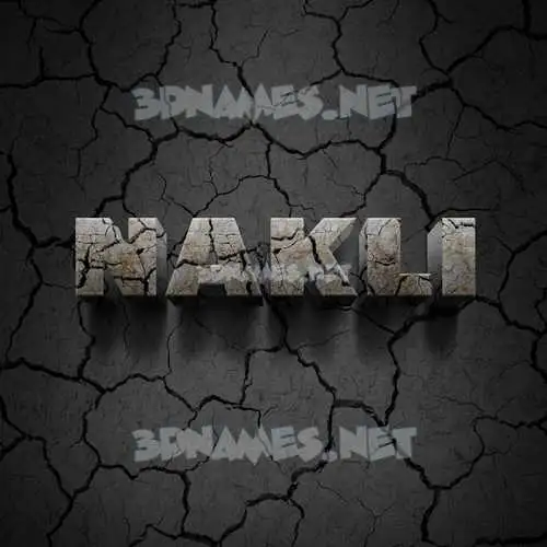 nakli in Cracked Stone style - 3D name wallpaper nakli in Cracked Stone style - 3D name wallpaper