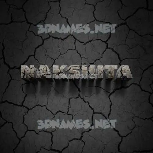 nakshita in Cracked Stone style - 3D name wallpaper nakshita in Cracked Stone style - 3D name wallpaper