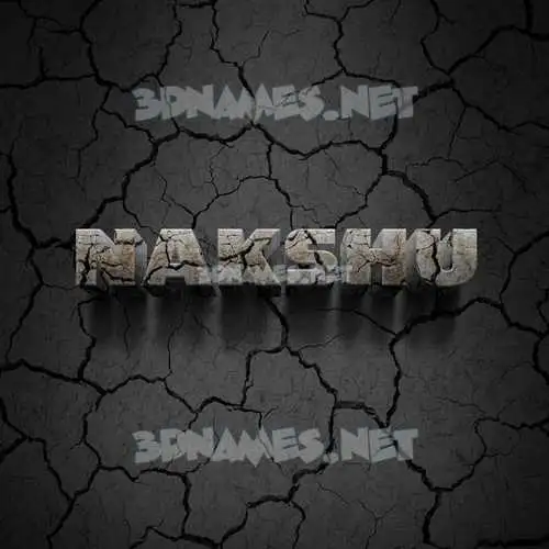 nakshu in Cracked Stone style - 3D name wallpaper nakshu in Cracked Stone style - 3D name wallpaper