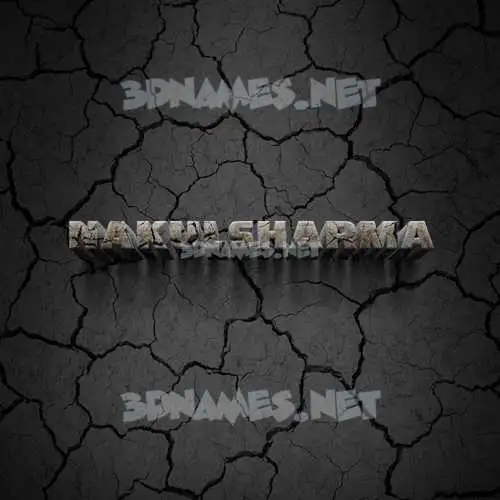 nakulsharma in Cracked Stone style - 3D name wallpaper nakulsharma in Cracked Stone style - 3D name wallpaper