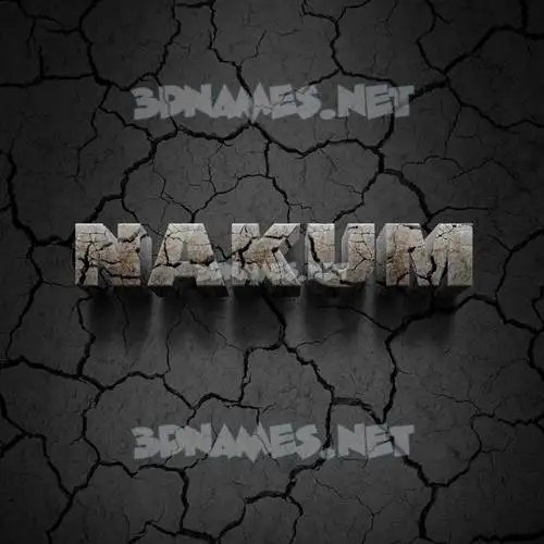 nakum in Cracked Stone style - 3D name wallpaper nakum in Cracked Stone style - 3D name wallpaper