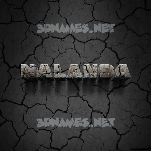 nalanda in Cracked Stone style - 3D name wallpaper nalanda in Cracked Stone style - 3D name wallpaper