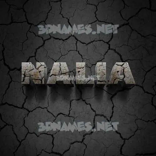 nalia in Cracked Stone style - 3D name wallpaper nalia in Cracked Stone style - 3D name wallpaper