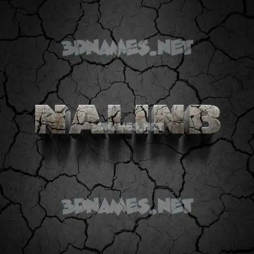 nalinb in Cracked Stone style - 3D name wallpaper nalinb in Cracked Stone style - 3D name wallpaper