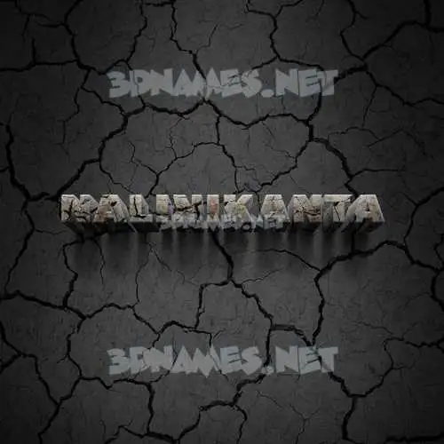 nalinikanta in Cracked Stone style - 3D name wallpaper