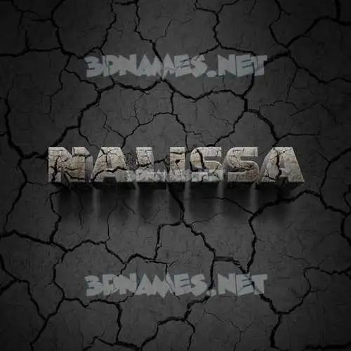 nalissa in Cracked Stone style - 3D name wallpaper nalissa in Cracked Stone style - 3D name wallpaper