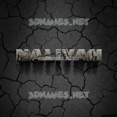 naliyah in Cracked Stone style - 3D name wallpaper naliyah in Cracked Stone style - 3D name wallpaper