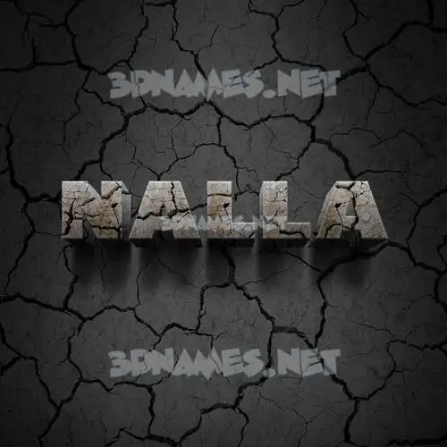 nalla in Cracked Stone style - 3D name wallpaper nalla in Cracked Stone style - 3D name wallpaper