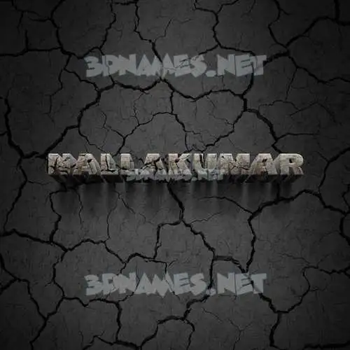 nallakumar in Cracked Stone style - 3D name wallpaper nallakumar in Cracked Stone style - 3D name wallpaper