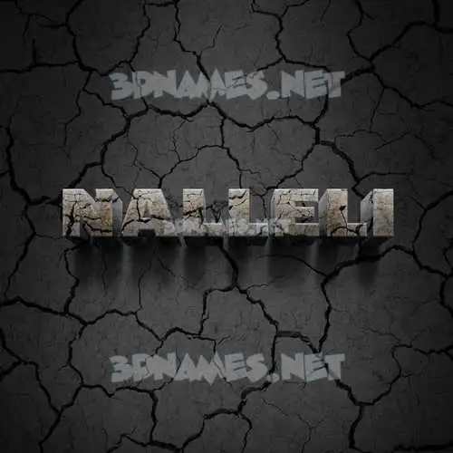 nalleli in Cracked Stone style - 3D name wallpaper nalleli in Cracked Stone style - 3D name wallpaper