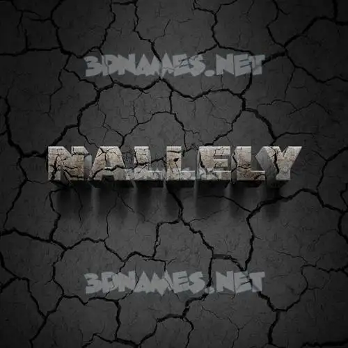 nallely in Cracked Stone style - 3D name wallpaper nallely in Cracked Stone style - 3D name wallpaper
