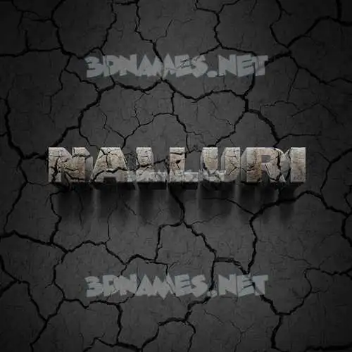 nalluri in Cracked Stone style - 3D name wallpaper nalluri in Cracked Stone style - 3D name wallpaper
