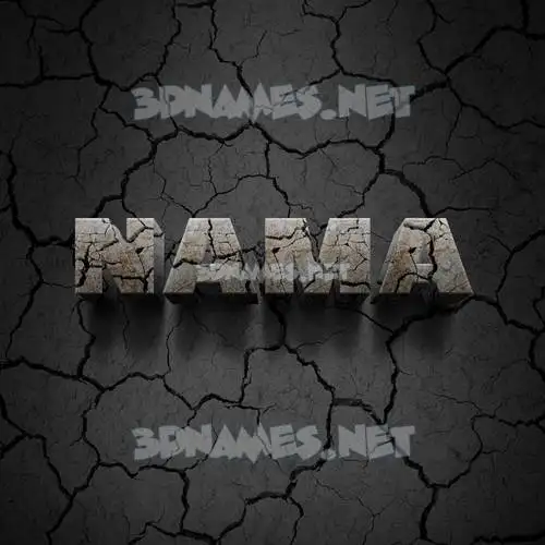 nama in Cracked Stone style - 3D name wallpaper nama in Cracked Stone style - 3D name wallpaper