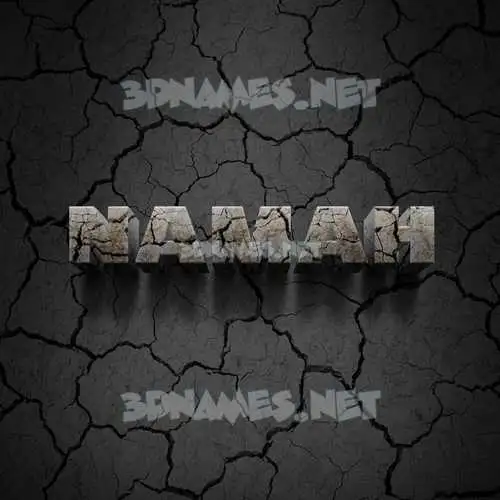 namah in Cracked Stone style - 3D name wallpaper namah in Cracked Stone style - 3D name wallpaper
