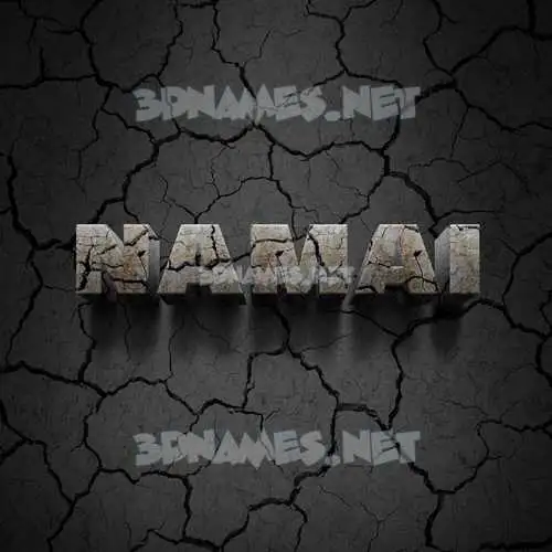 namai in Cracked Stone style - 3D name wallpaper namai in Cracked Stone style - 3D name wallpaper