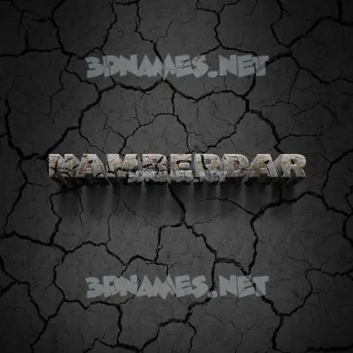 namberdar in Cracked Stone style - 3D name wallpaper namberdar in Cracked Stone style - 3D name wallpaper