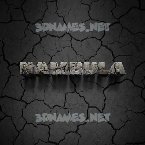 nambula in Cracked Stone style - 3D name wallpaper nambula in Cracked Stone style - 3D name wallpaper