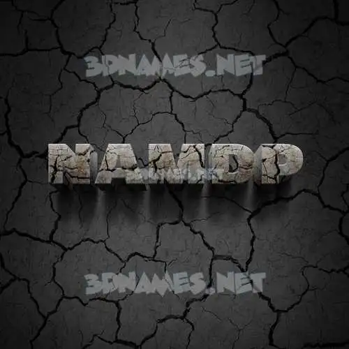 namdp in Cracked Stone style - 3D name wallpaper namdp in Cracked Stone style - 3D name wallpaper