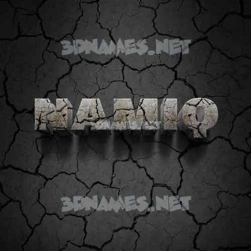 namiq in Cracked Stone style - 3D name wallpaper namiq in Cracked Stone style - 3D name wallpaper