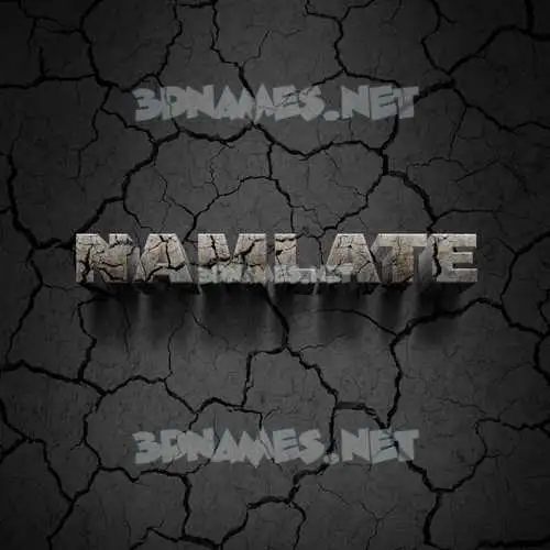namlate in Cracked Stone style - 3D name wallpaper namlate in Cracked Stone style - 3D name wallpaper