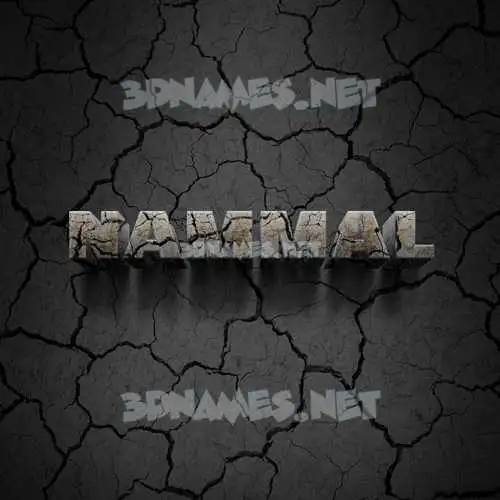nammal in Cracked Stone style - 3D name wallpaper nammal in Cracked Stone style - 3D name wallpaper