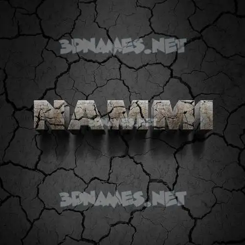 nammi in Cracked Stone style - 3D name wallpaper nammi in Cracked Stone style - 3D name wallpaper
