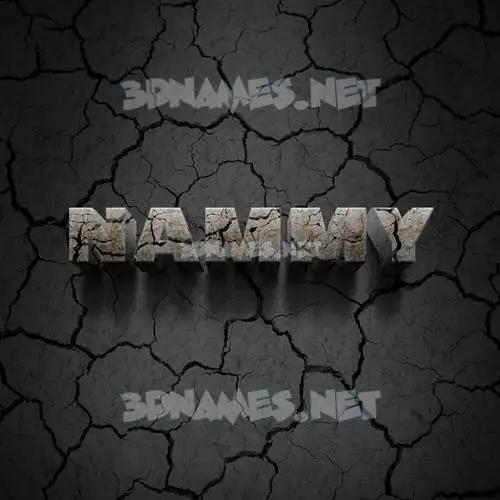 nammy in Cracked Stone style - 3D name wallpaper