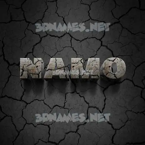namo in Cracked Stone style - 3D name wallpaper namo in Cracked Stone style - 3D name wallpaper