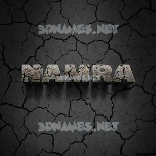 namra in Cracked Stone style - 3D name wallpaper namra in Cracked Stone style - 3D name wallpaper
