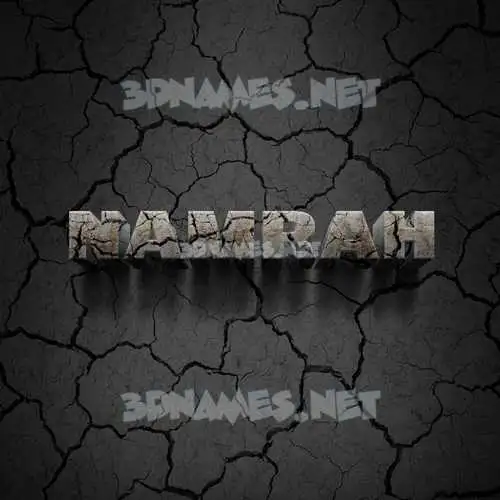 namrah in Cracked Stone style - 3D name wallpaper namrah in Cracked Stone style - 3D name wallpaper