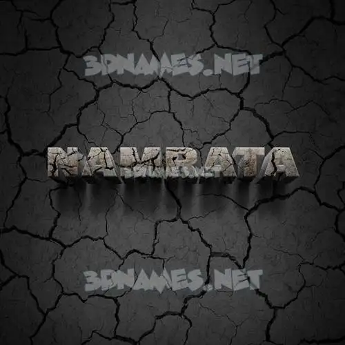 namrata in Cracked Stone style - 3D name wallpaper