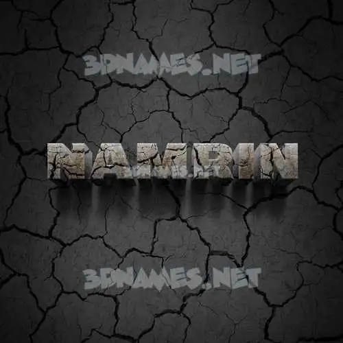 namrin in Cracked Stone style - 3D name wallpaper namrin in Cracked Stone style - 3D name wallpaper
