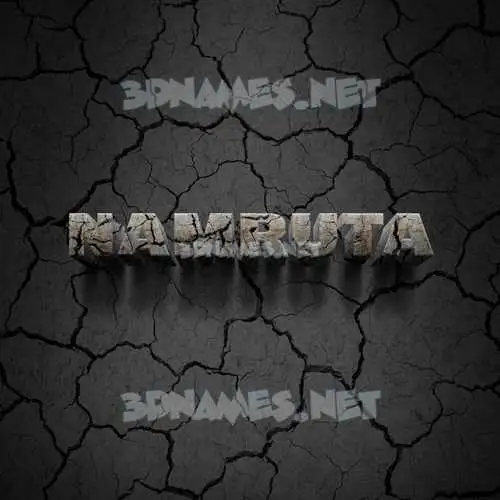 namruta in Cracked Stone style - 3D name wallpaper namruta in Cracked Stone style - 3D name wallpaper