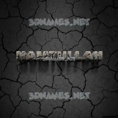namtullah in Cracked Stone style - 3D name wallpaper namtullah in Cracked Stone style - 3D name wallpaper