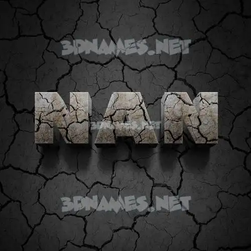 nan in Cracked Stone style - 3D name wallpaper nan in Cracked Stone style - 3D name wallpaper