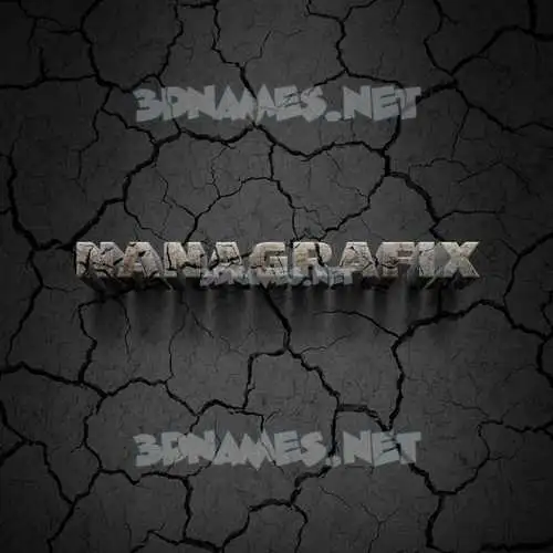 nanagrafix in Cracked Stone style - 3D name wallpaper nanagrafix in Cracked Stone style - 3D name wallpaper
