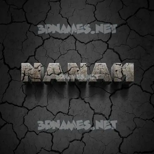 nanah in Cracked Stone style - 3D name wallpaper nanah in Cracked Stone style - 3D name wallpaper