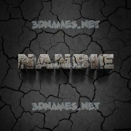 nanbie in Cracked Stone style - 3D name wallpaper nanbie in Cracked Stone style - 3D name wallpaper