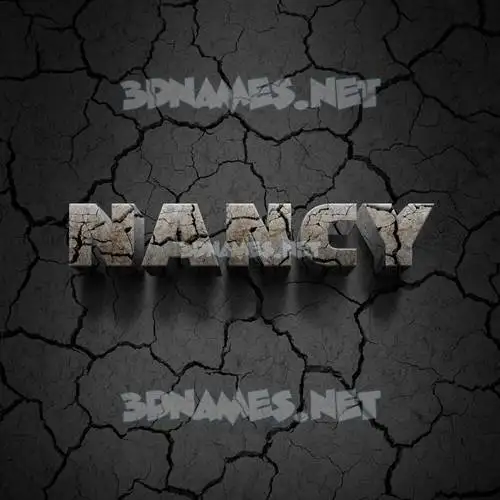 nancy in Cracked Stone style - 3D name wallpaper nancy in Cracked Stone style - 3D name wallpaper