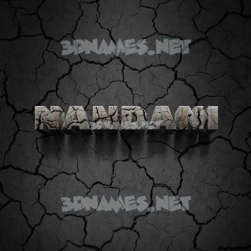 nandani in Cracked Stone style - 3D name wallpaper nandani in Cracked Stone style - 3D name wallpaper