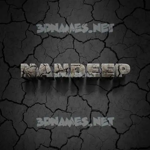 nandeep in Cracked Stone style - 3D name wallpaper nandeep in Cracked Stone style - 3D name wallpaper