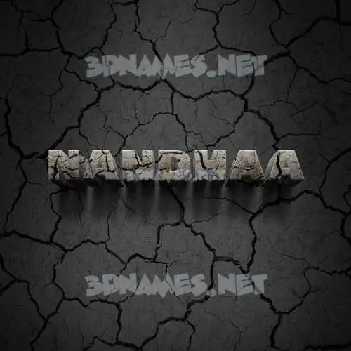 nandhaa in Cracked Stone style - 3D name wallpaper nandhaa in Cracked Stone style - 3D name wallpaper