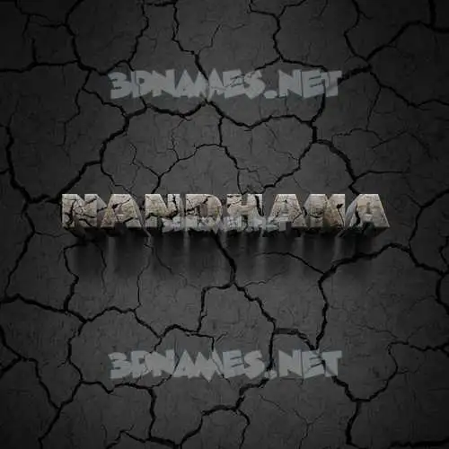 nandhana in Cracked Stone style - 3D name wallpaper nandhana in Cracked Stone style - 3D name wallpaper