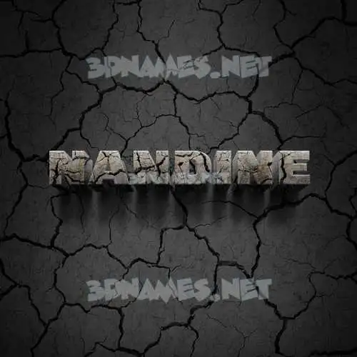 nandine in Cracked Stone style - 3D name wallpaper nandine in Cracked Stone style - 3D name wallpaper
