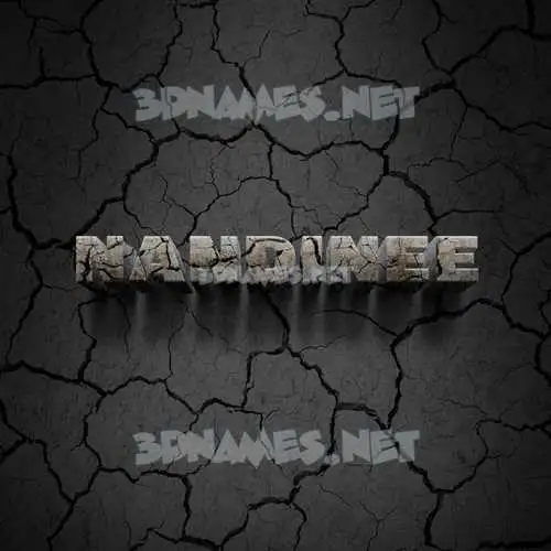 nandinee in Cracked Stone style - 3D name wallpaper nandinee in Cracked Stone style - 3D name wallpaper