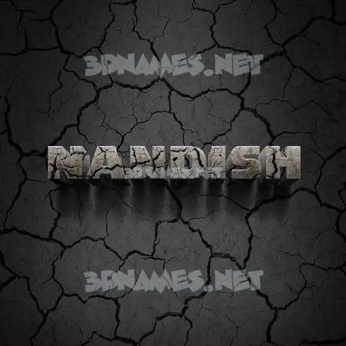 nandish in Cracked Stone style - 3D name wallpaper nandish in Cracked Stone style - 3D name wallpaper
